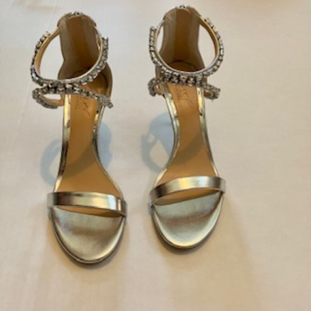 Jewel Badgley Mischka Celine Embellished Sandal by  Size 7.5 - Picture 3 of 12